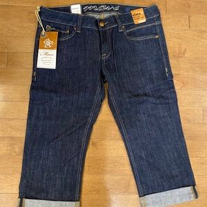 Mavi Alma low rise denim capris sz 31 new